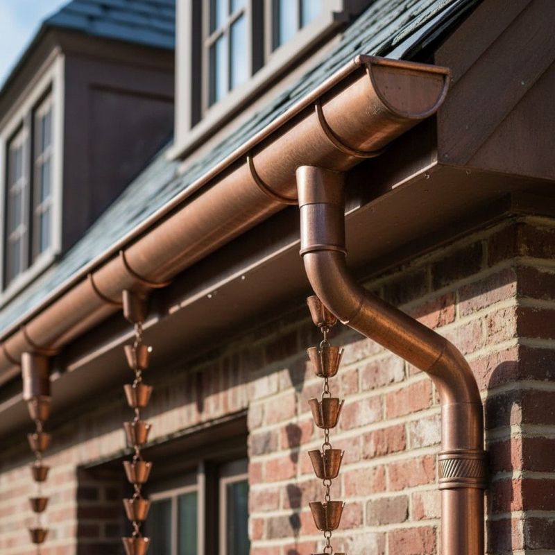 Copper Rain Gutter Service in San Francisco, CA